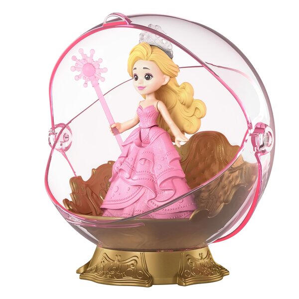 Mattel WICKED 2 – Mini-Fahrzeug und Glinda-Puppe in schwebender Blase für Kinder
