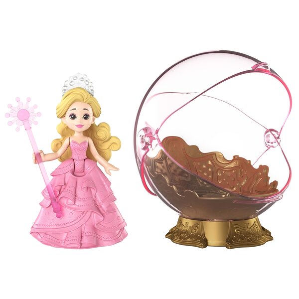 Mattel WICKED 2 – Mini-Fahrzeug und Glinda-Puppe in schwebender Blase für Kinder