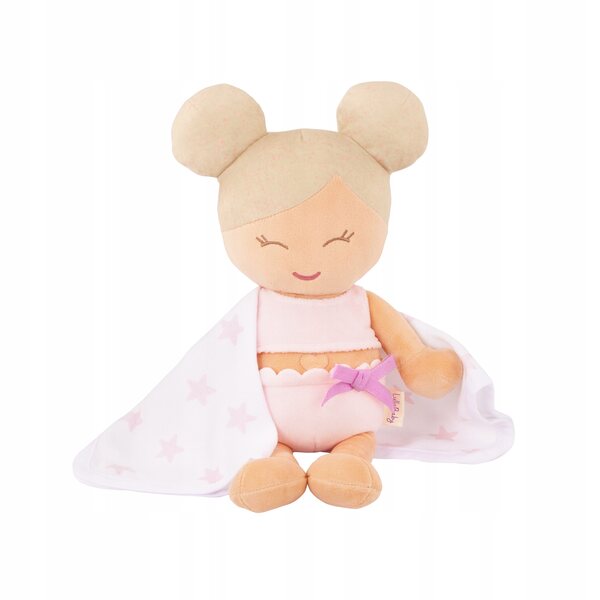 LullaBaby Bambola da Bagno Impermeabile con Asciugamano, Bionda per Bambini 2+