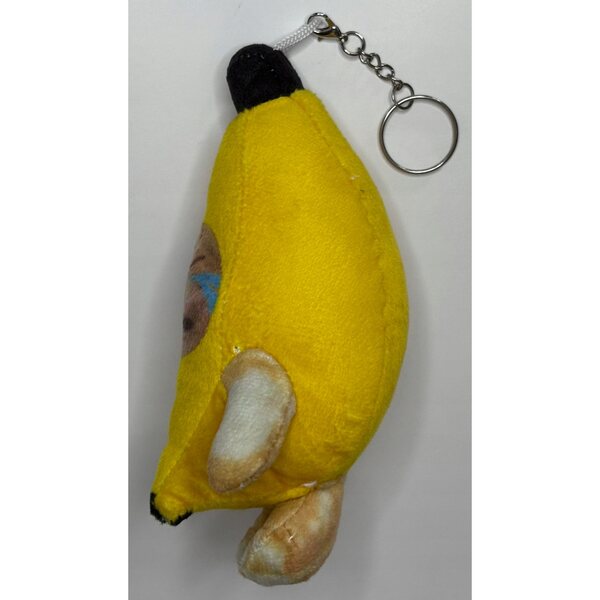 Portachiavi Pupazzo Morbido Gatto Banana Piangente 17 cm - Accessorio Unisex