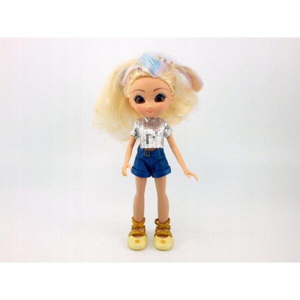 Rebecca Unique Eyes Total Look Puppe – 25 cm große Puppe mit zusätzlichem Kleid und formbaren Haaren