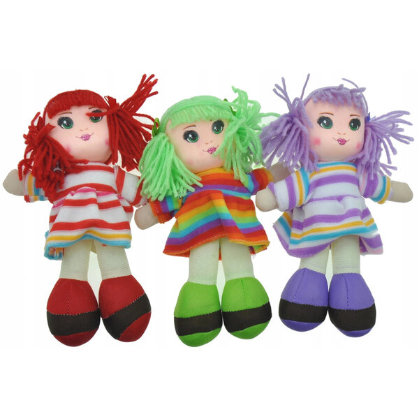 Bambola di Stoffa Zuzi 22cm - Morbida, Realistica e Adatta a Bambini 3+
