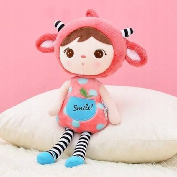 Bambola Metoo Smile 50cm personalizzabile con nome e cuore colorato