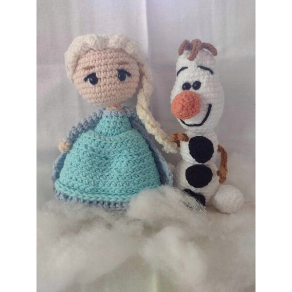 LALKA ELSA / ELZA KRAINA LODU FROZEN na szydełku / amigurumi maskotka