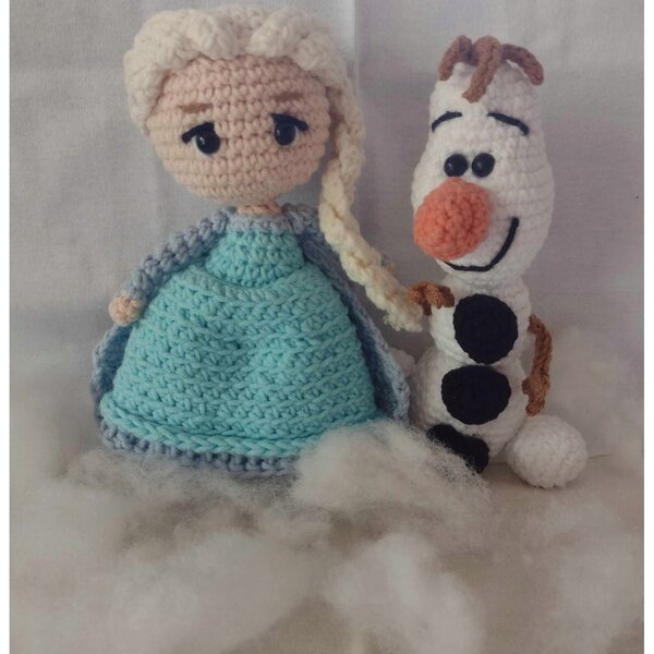 LALKA ELSA / ELZA KRAINA LODU FROZEN na szydełku / amigurumi maskotka
