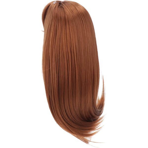 Lockige Hochtemperaturfaserperücke für 1/3 Puppen – Erdbeergold 21–24 cm