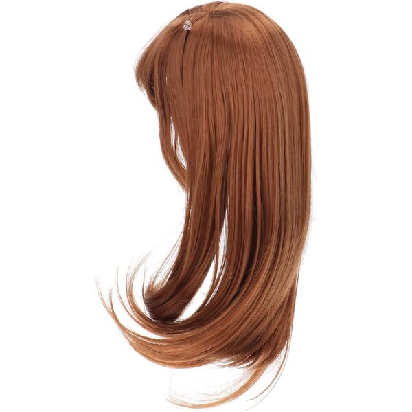 Lockige Hochtemperaturfaserperücke für 1/3 Puppen – Erdbeergold 21–24 cm