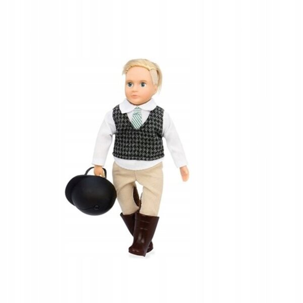 Lori EVAN Jockey Doll 15 cm – Elegante Reitpuppe für Kinder ab 3 Jahren