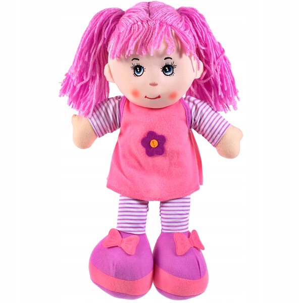 MAJKA Stoffpuppe 35 cm weicher Stoff verschiedene Farben für Kinder ab 3 Jahren