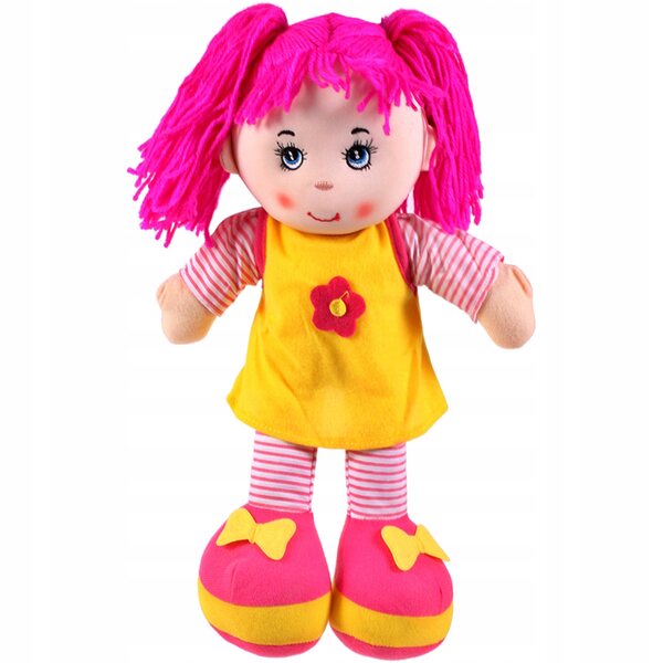 MAJKA Stoffpuppe 35 cm weicher Stoff verschiedene Farben für Kinder ab 3 Jahren