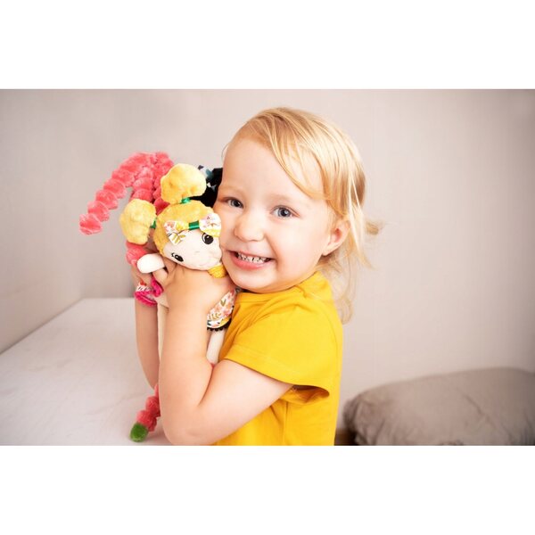 Laura Mom's Care bambola 30 cm - Panno sensoriale per neonati +0m