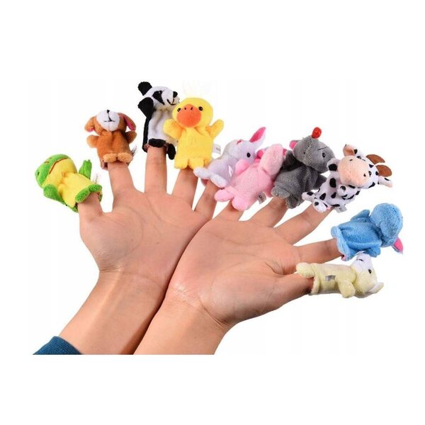 Fingerpuppen – ein Set mit 10 Theatertieren für Kinder ab 3 Jahren