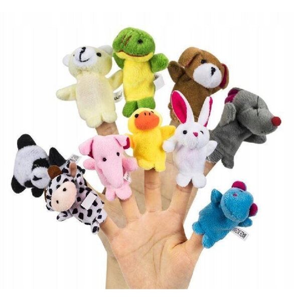 Fingerpuppen – ein Set mit 10 Theatertieren für Kinder ab 3 Jahren