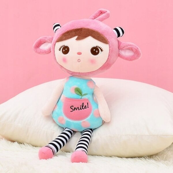 Bambola Metoo Smile Mint, personalizzata con un nome, morbida e sicura
