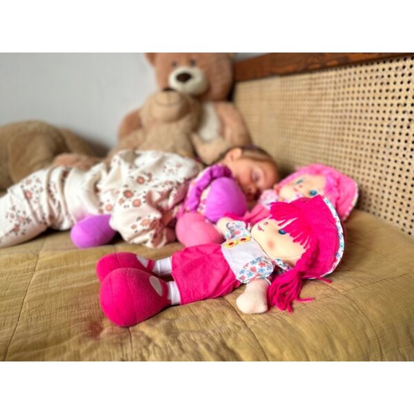 Bambola di pezza svedese 27 cm - Interattiva e Morbida per Bambini 12m+