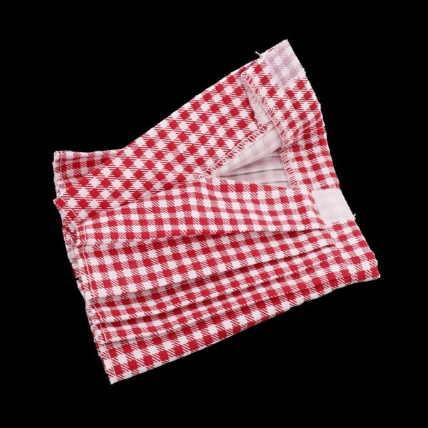 Kleidungsset für BJD 1/3 Puppe, 60 cm, Weste und Faltenrock, weicher Stoff, Rot, Weiß