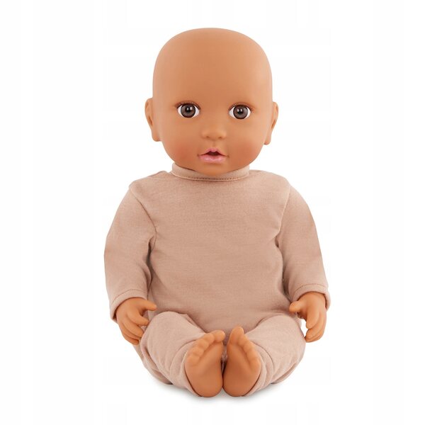 LullaBaby: Lalka NIEMOWLĘ, z misiowym BECIKIEM