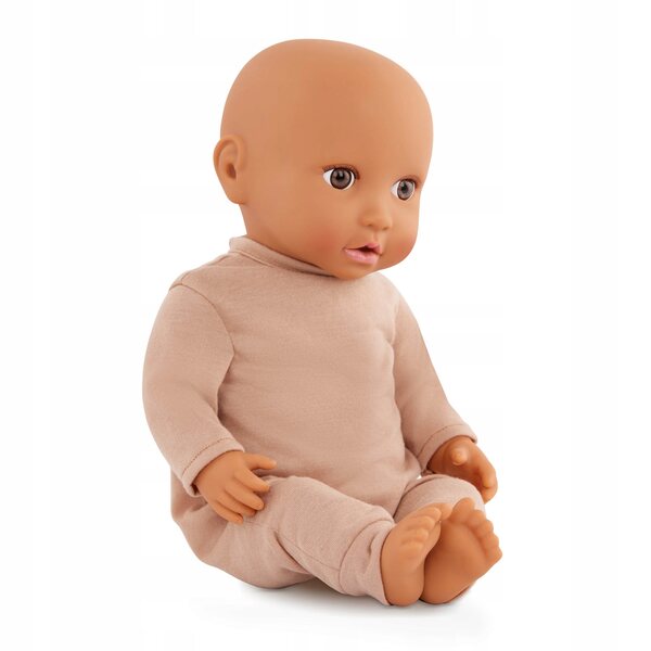 LullaBaby: Lalka NIEMOWLĘ, z misiowym BECIKIEM