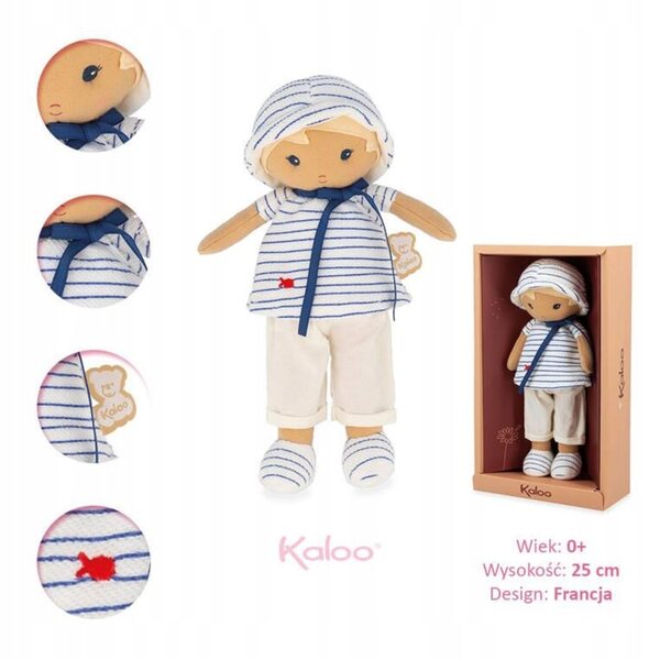 Kaloo Eli Puppe 25 cm – weiche französische Babypuppe mit eleganter Party