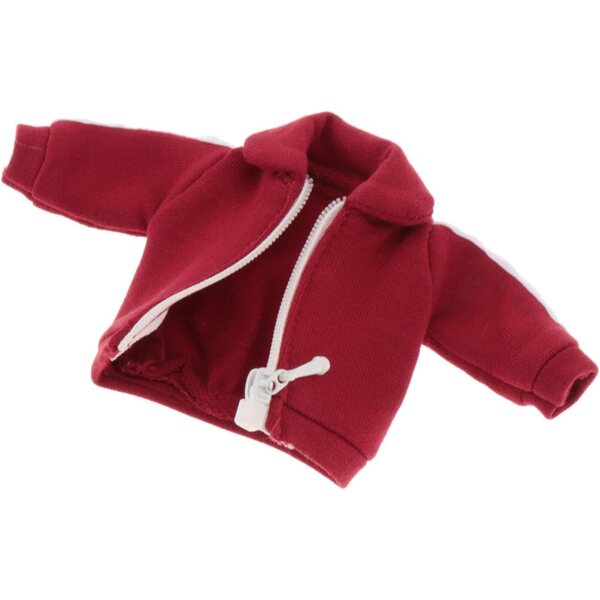 1/12 FewNvWa Herrenbekleidung: Jacke, Hose und Sportshirt, Rot