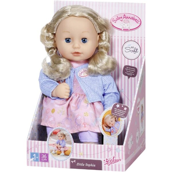 Baby Annabell Little Sophia 36 cm weiche und realistische Puppe für Kinder ab 12 Monaten