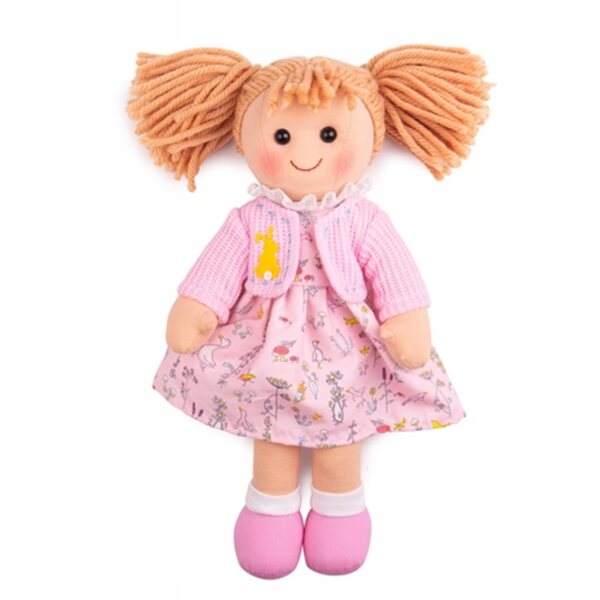 Bigjigs Ella Doll 34cm - Morbida Bambola da coccolare con vestito rimovibile