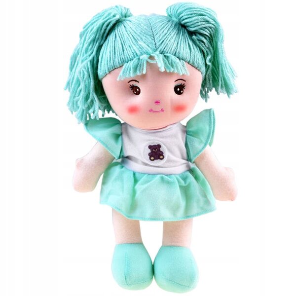 Das Zuzia Stofftier 33 cm im Mintkleid, weich und perfekt zum Kuscheln