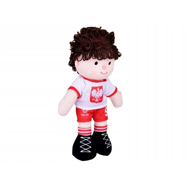Bambola di pezza del calciatore polacco Robert - un morbido peluche per bambini dai 3 anni in su