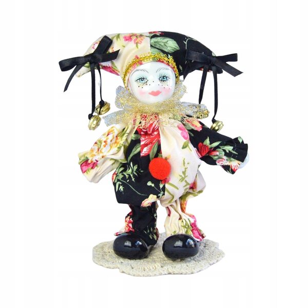 Harlekin Alca aus Porzellan, 18 cm – Sammlerdekoration und einzigartiges Geschenk