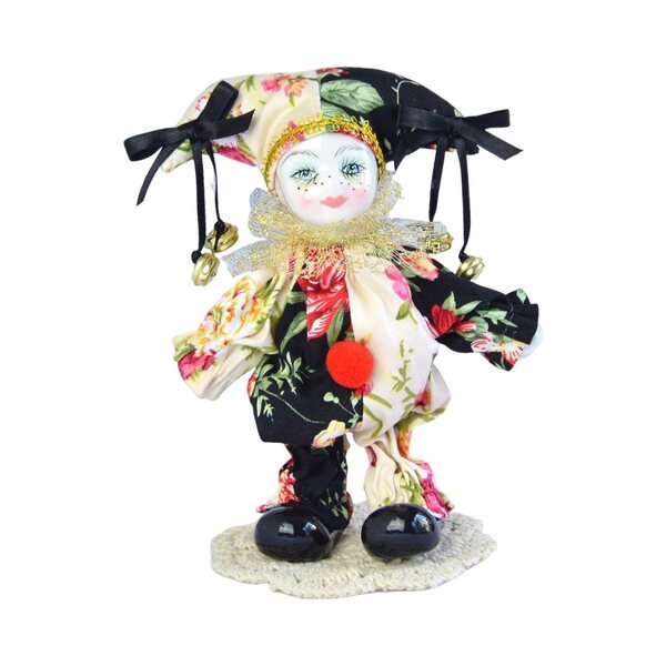 Harlekin Alca aus Porzellan, 18 cm – Sammlerdekoration und einzigartiges Geschenk