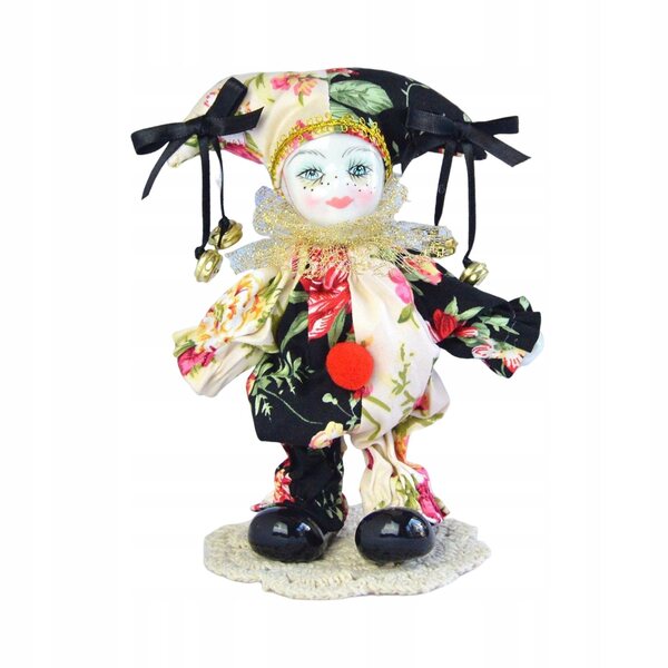 Harlekin Alca aus Porzellan, 18 cm – Sammlerdekoration und einzigartiges Geschenk