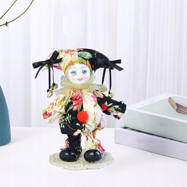 Harlekin Alca aus Porzellan, 18 cm – Sammlerdekoration und einzigartiges Geschenk