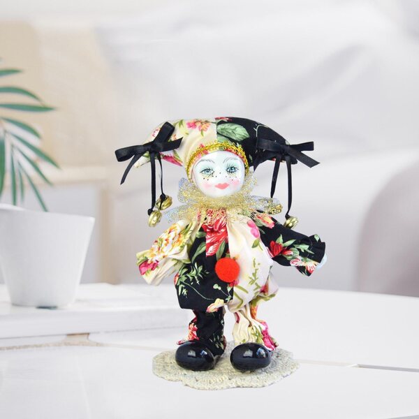 Harlekin Alca aus Porzellan, 18 cm – Sammlerdekoration und einzigartiges Geschenk