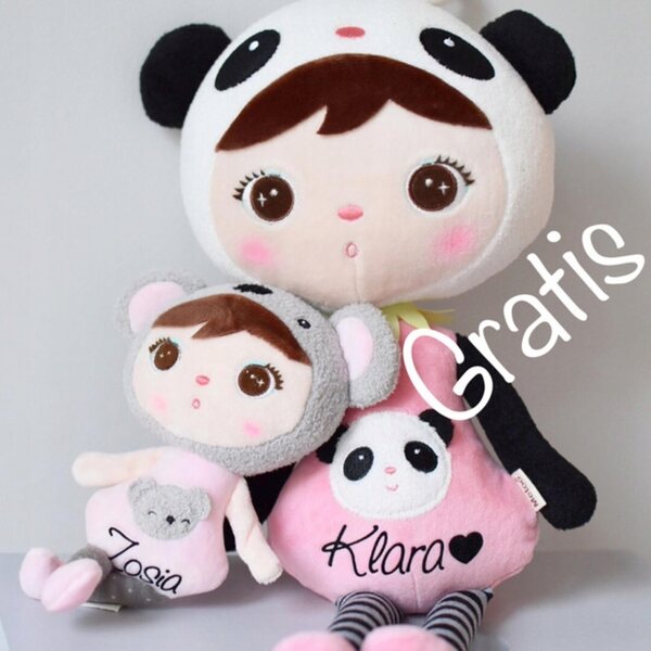 Metoo Panda + Mini Koala bambola personalizzabile con nome per regalo unico