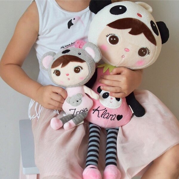 Metoo Panda + Mini Koala bambola personalizzabile con nome per regalo unico