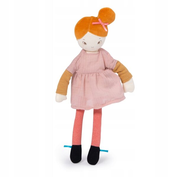 Moulin Roty Bambola Mademoiselle Agathe in tessuto 29 cm – stile parigino