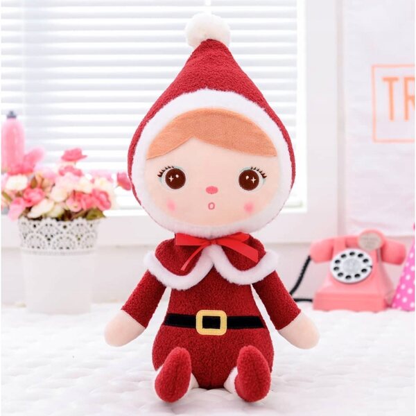 Metoo Santa Claus Doll morbida con nome personalizzabile, regalo perfetto per neonati