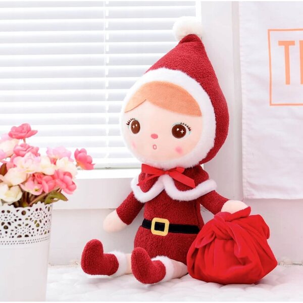 Metoo Santa Claus Doll morbida con nome personalizzabile, regalo perfetto per neonati