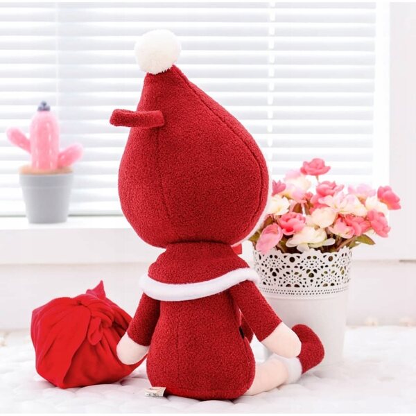 Metoo Santa Claus Doll morbida con nome personalizzabile, regalo perfetto per neonati