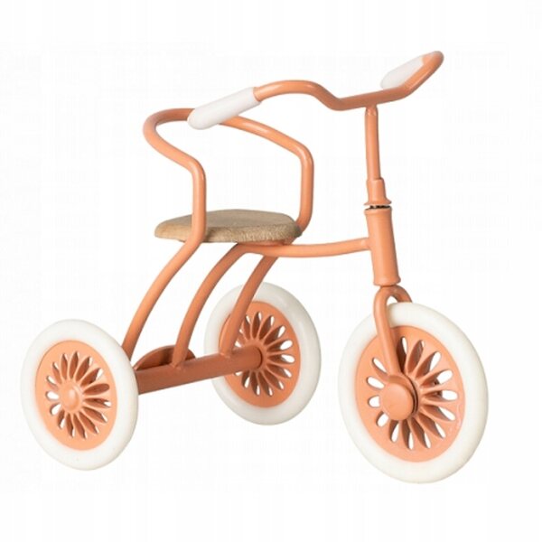 Maileg Triciclo in Metallo Retro con Box Garage per Topolini da 3 Anni
