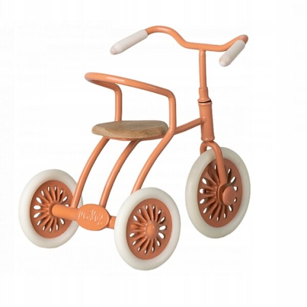 Maileg Triciclo in Metallo Retro con Box Garage per Topolini da 3 Anni