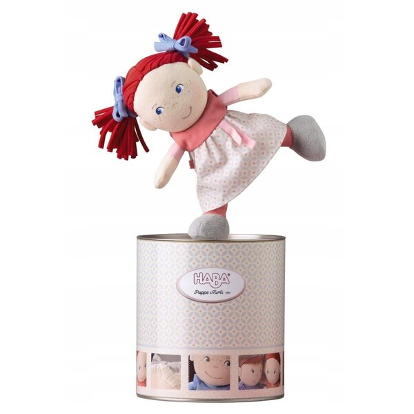Haba bambola Mirli morbido in tessuto, ideale per bambini da 6 mesi in su