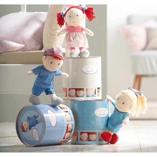 Haba bambola Mirli morbido in tessuto, ideale per bambini da 6 mesi in su