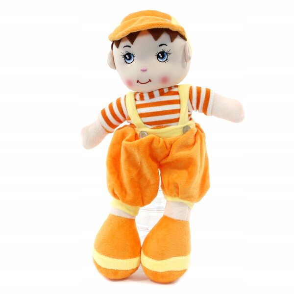 Großer weicher und farbenfroher Stoffpuppenjunge 55 cm für Kinder