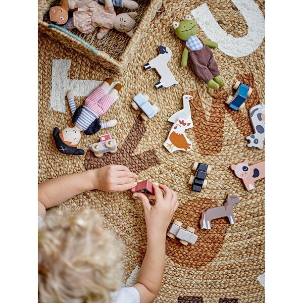Set 3 pupazzi in tessuto Bloomingville Mini Animal Friends per bambini 2+