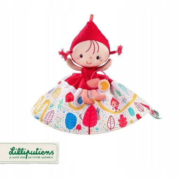 Bambola di pezza Lilliputiens Cappuccetto Rosso, 20 cm, corda a doppia faccia