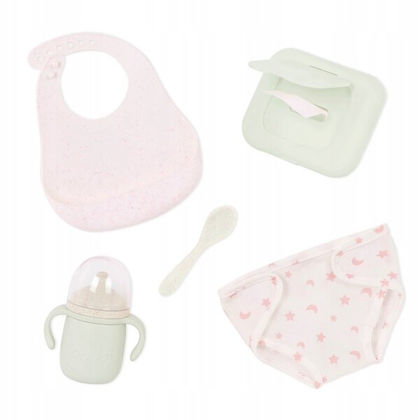 Torba do przewijania lalki Lullababy z akcesoriami do karmienia różowa 2+