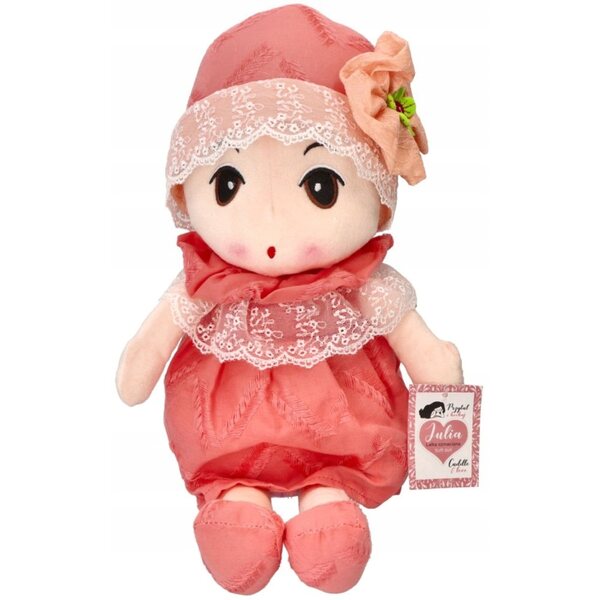 Bambola Julia 42 cm morbida confezione regalo elegante per bambini