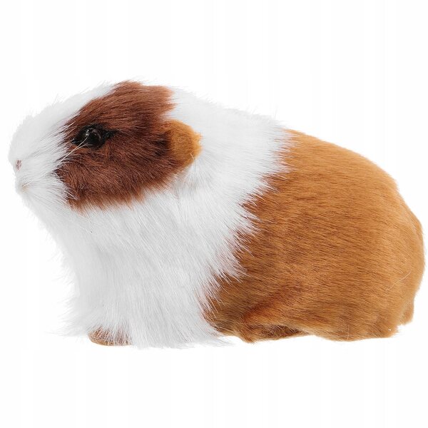 Figura decorativa di criceto in peluche realistico 12 cm per camere bambini