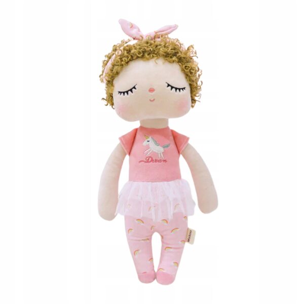 Bambola Metoo bambola bambina con unicorno personalizzata 34 cm morbida